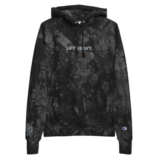 Lift Heavy Embroidered Unisex Champion tie-dye hoodie