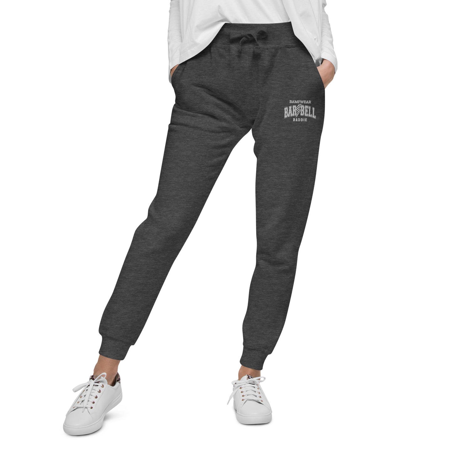 Barbell Baddie Embroidered Unisex fleece sweatpants