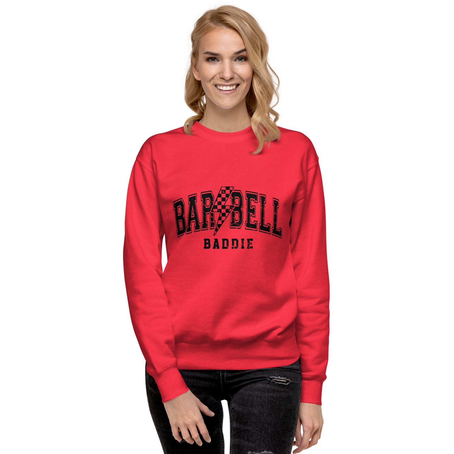 Barbell Baddie Unisex Premium Sweatshirt