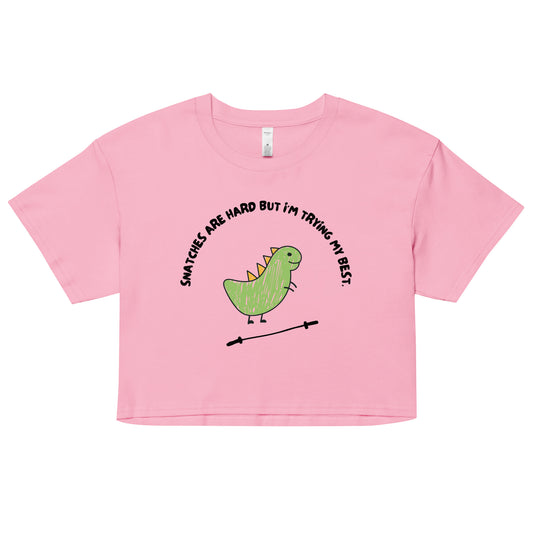 T-Rex Can't Snatch Women’s Crop Top