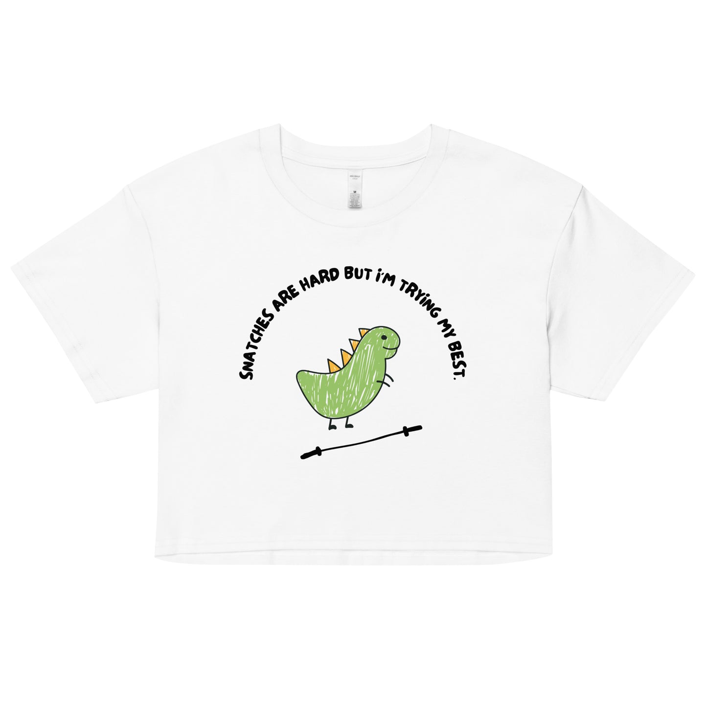 T-Rex Can't Snatch Women’s Crop Top
