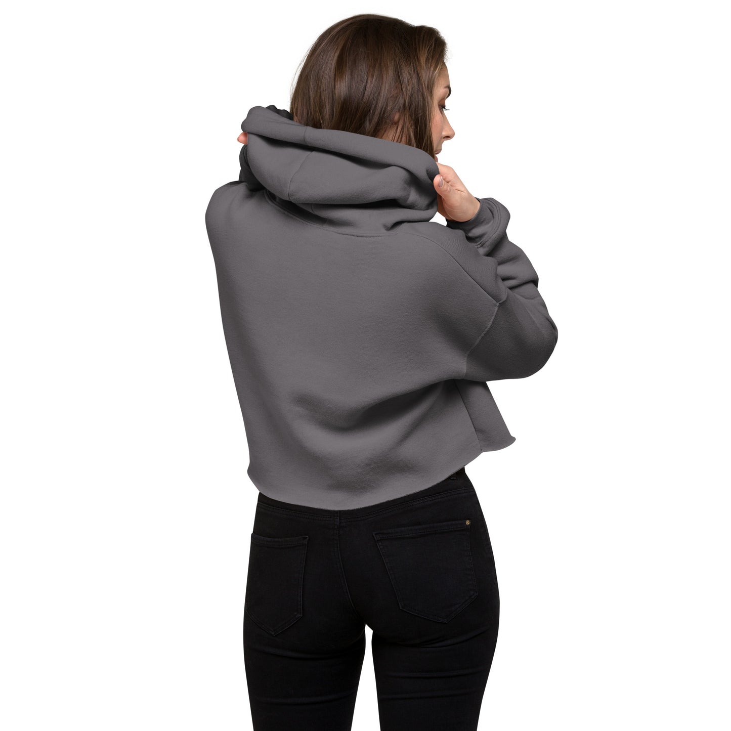 Embroidered That Girl Crop Hoodie