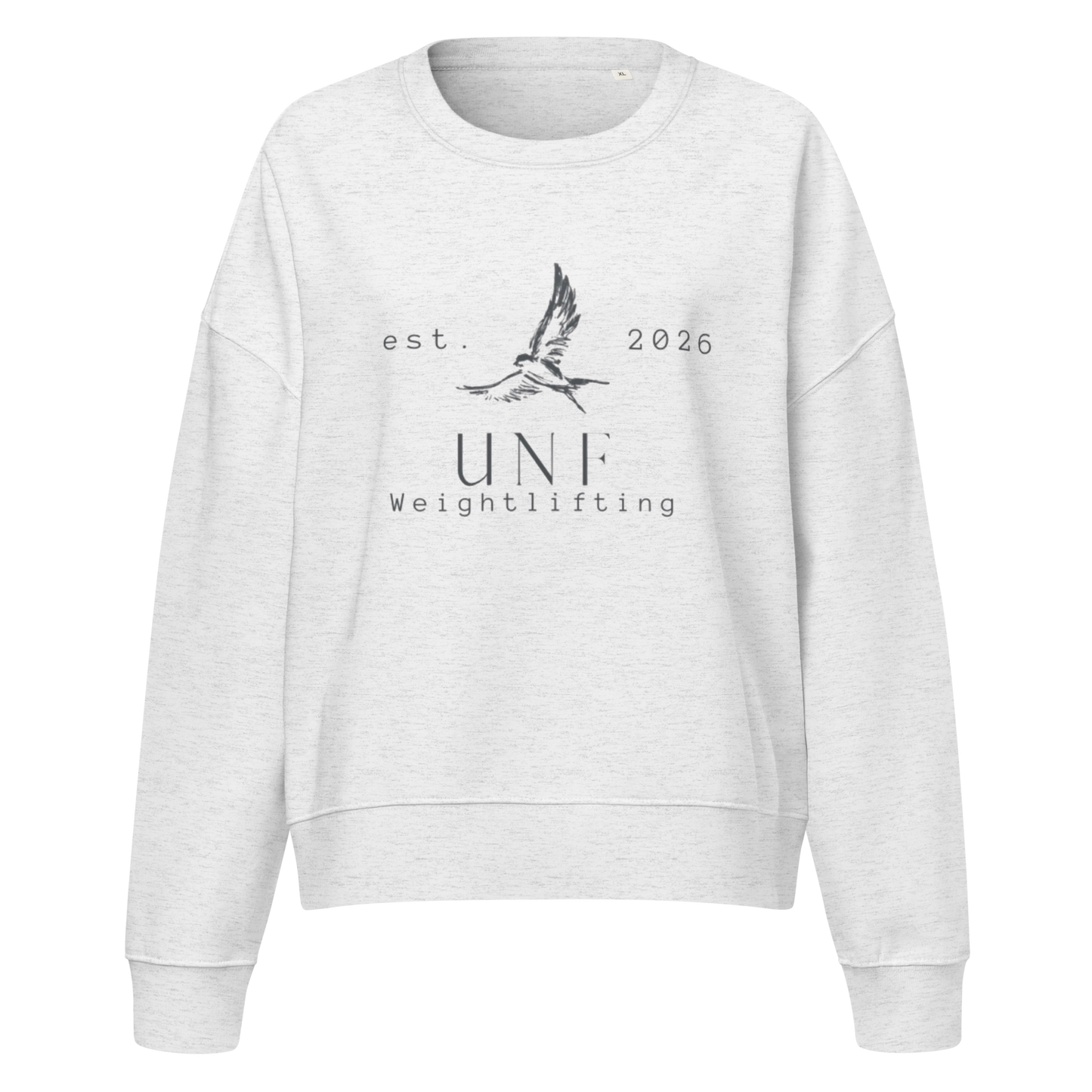UNF Collegiate Women’s Organic Crew Neck Embroidered Sweatshirt