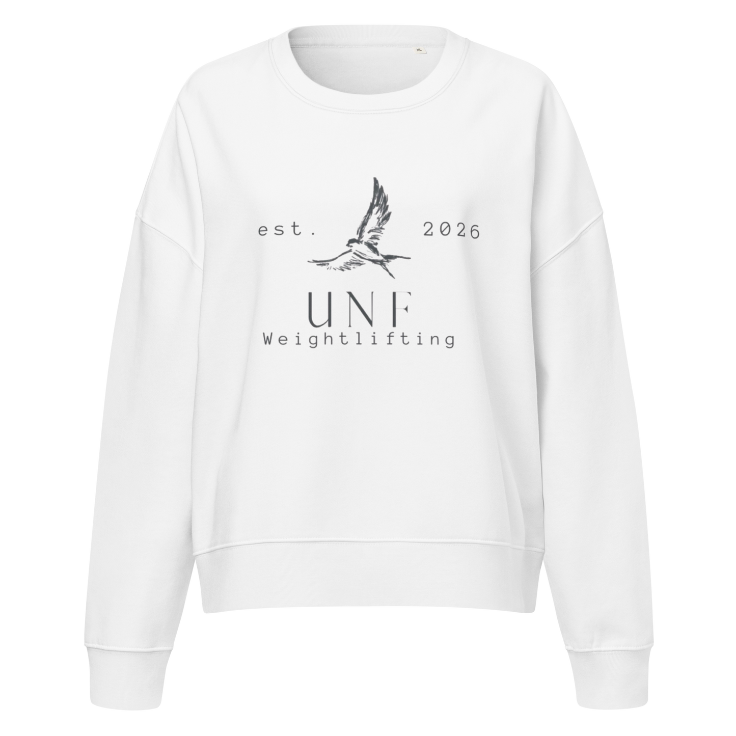 UNF Collegiate Women’s Organic Crew Neck Embroidered Sweatshirt